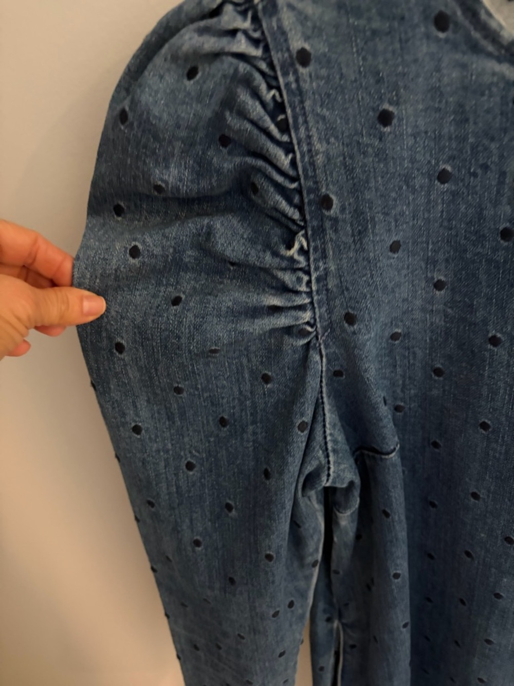 Ulla Johnson Lyna mini dress Puff-Sleeve Denim Dress. Perfect for festivals - Picture 3 of 6